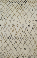 Rugs Natural Rug - 94" x 126" x 0.79" Natural Polyester Oversize Rug HomeRoots