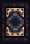 Rugs Navy Area Rug - 22" x 36" x 0.3" Navy Polypropylene Accent Rug HomeRoots