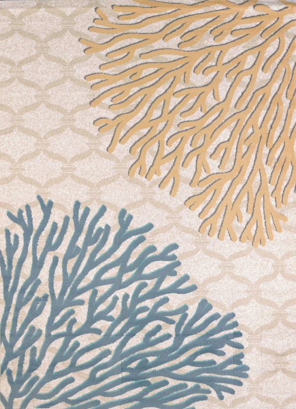 Rugs Navy Area Rug - 63" x 86" x 0.47" Harvest Polypropylene/Polyester Area Rug HomeRoots