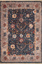 Rugs Navy Area Rug - 63" x 90" x 0.24" Navy Polyester Area Rug HomeRoots