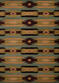 Rugs Navy Blue Area Rug 31" x 50" x 0.47" Blue Polypropylene Mat Rug 9013 HomeRoots