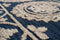 Rugs Navy Blue Area Rug - 31" x 90" x 0.39" Navy Polyester Mat Rug HomeRoots