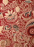 Rugs Navy Blue Area Rug 63" x 86" x 0.31" Red Polypropylene Area Rug 8884 HomeRoots
