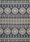Rugs Navy Blue Area Rug - 63" x 90" x 0.39" Navy Polyester Area Rug HomeRoots