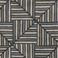 Rugs Navy Blue Rug - 108" X 156" X 0.'5" Navy/Charcoal Wool / Viscose Rug HomeRoots