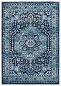 Rugs Navy Blue Rug - 118" x 158" x 0.43" Navy Olefin Oversize Rug HomeRoots