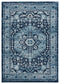 Rugs Navy Blue Rug - 150" x 180" x 0.43" Navy Olefin Oversize Rug HomeRoots