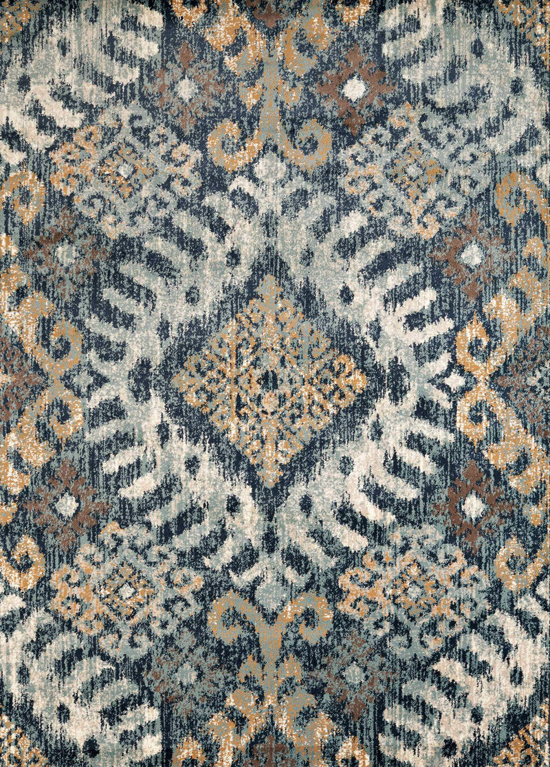 Rugs Navy Blue Rug - 22" x 36" x 0.39" Navy Olefin Accent Rug HomeRoots