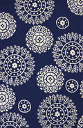 Rugs Navy Blue Rug 22" x 36" x 0.47" Navy Olefin Accent Rug 6858 HomeRoots