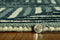 Rugs Navy Blue Rug - 27" X 96" X 0.'5" Navy/Charcoal Wool / Viscose Rug HomeRoots