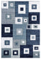 Rugs Navy Blue Rug - 31" x 50" x 0.53" Navy Olefin/Polypropylene Mat Rug HomeRoots