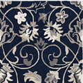 Rugs Navy Blue Rug - 39" X 63" X 0.'25" Navy Polypropylene Rug HomeRoots