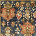 Rugs Navy Blue Rug - 60" X 96" X 0.'5" Navy Wool Rug HomeRoots