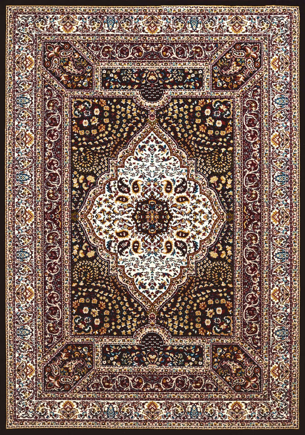 Rugs Navy Blue Rug 94" x 126" x 0.39" Navy Polyester Oversize Rug 6708 HomeRoots