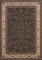 Rugs Navy Blue Rug 94" x 126" x 0.39" Navy Polyester Oversize Rug 6732 HomeRoots