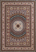 Rugs Navy Blue Rug 94" x 126" x 0.39" Navy Polyester Oversize Rug 6748 HomeRoots