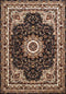 Rugs Navy Blue Rug 94" x 126" x 0.39" Navy Polyester Oversize Rug 6764 HomeRoots