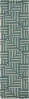 Rugs Navy Blue Rug - 96" X 120" X 0.'5" Navy/Charcoal Wool / Viscose Rug HomeRoots