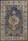 Rugs Navy Rug - 3'3"X 4'11" Polypropylene Navy Area Rug HomeRoots