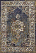 Rugs Navy Rug - 5'3"X 7'7" Polypropylene Navy Area Rug HomeRoots