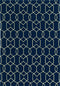 Rugs Navy Rug - 5' x 7' UV-treated Polypropylene Navy Area Rug HomeRoots