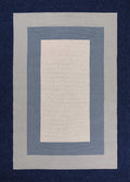 Rugs Navy Rug - 5' x 7' UV-treated Polypropylene Slate/Navy Area Rug HomeRoots