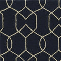 Rugs Navy Rug - 7' Square UV-treated Polypropylene Navy Area Rug HomeRoots
