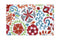 Rugs Nylon Area Rug With Floral and leafy Pattern, Small, Multicolor Benzara