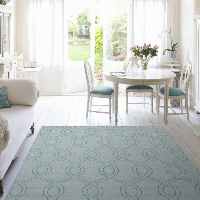 Rugs Ocean Rug - 108" X 144" X 0.'5" Ocean Polyester Rug HomeRoots
