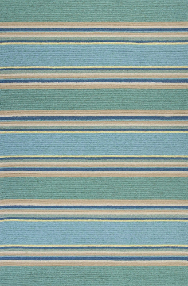 Rugs Ocean Rug 2' x 3' UV-treated Polypropylene Ocean Area Rug 3305 HomeRoots