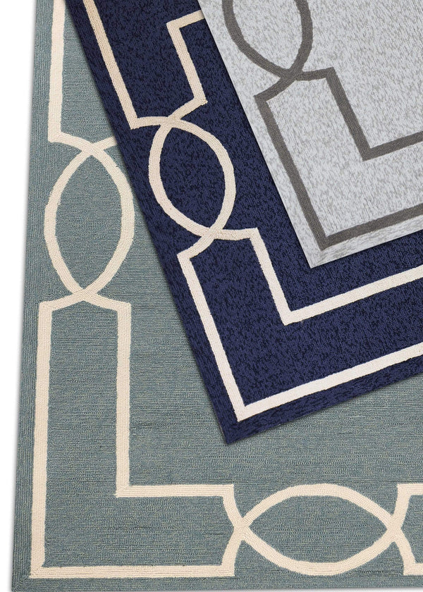 Rugs Ocean Rug - 21" X 34" X 0.'5" Ocean Polypropylene Rug HomeRoots