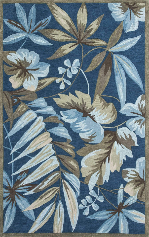 Rugs Ocean Rug - 3'3" x 5'3" Polyester Ocean Area Rug HomeRoots
