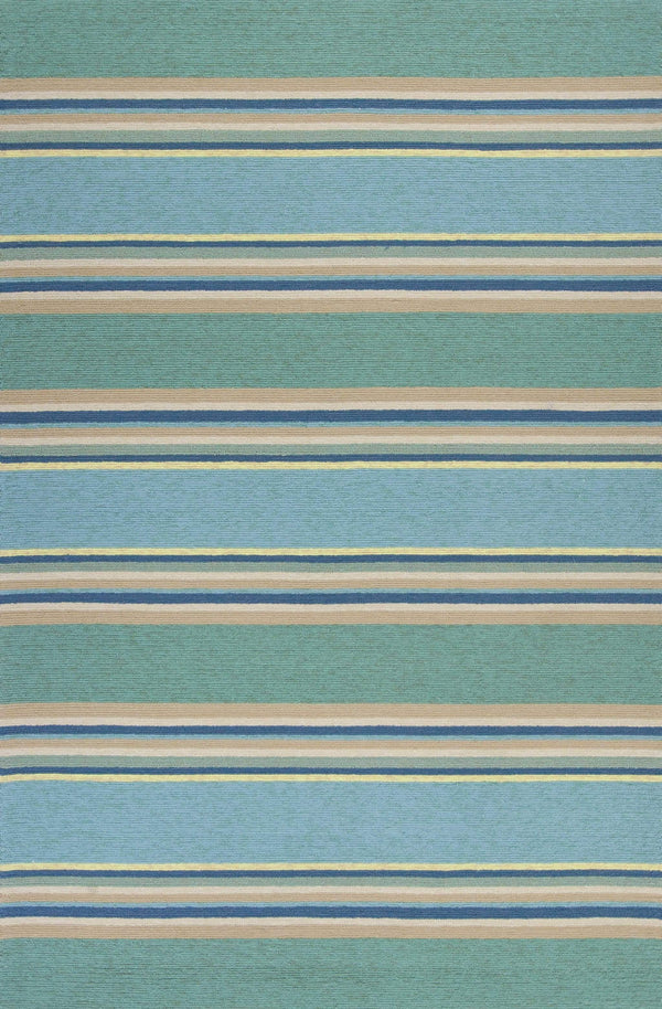Rugs Ocean Rug 3'3" x 5'3" UV-treated Polypropylene Ocean Area Rug 3842 HomeRoots