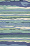 Rugs Ocean Rug - 3'3" x 5'3" UV-treated Polypropylene Ocean Area Rug HomeRoots