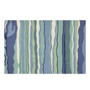 Rugs Ocean Rug - 7'6" Round UV-treated Polypropylene Ocean Area Rug HomeRoots