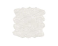 Rugs Off White Rug - 72" x 72" x 1.5" Off White Octo Faux Sheepskin - Area Rug HomeRoots