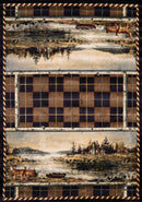 Rugs Olefin Rug 47" x 63" x 0.45" Natural Polypropylene Accent Rug 9419 HomeRoots