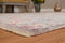 Rugs Orange Area Rug 22" x 33" x 0.24" Garnet Polyester Accent Rug 9945 HomeRoots