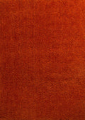Rugs Orange Rug - 63" x 86" x 1.6" Orange Polyester Area Rug HomeRoots