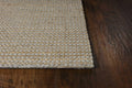 Rugs Outdoor Jute Rug - 60" X 84" X 0.'5" Grey Wool / Jute Rug HomeRoots