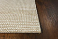 Rugs Outdoor Jute Rug - 96" X 126" X 0.'5" Ivory Wool / Jute Rug HomeRoots