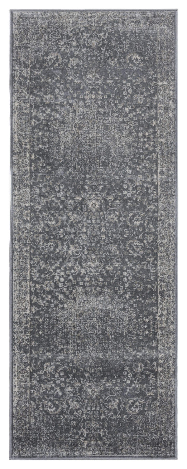 Rugs Outdoor Runner Rug 31" x 86" x 0.31" Cream Olefin Runner Rug 8250 HomeRoots