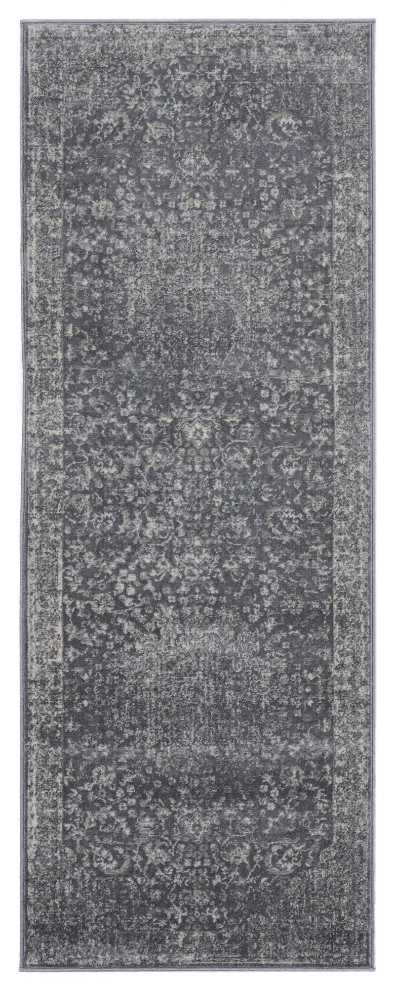 Rugs Outdoor Runner Rug 31" x 86" x 0.31" Cream Olefin Runner Rug 8250 HomeRoots