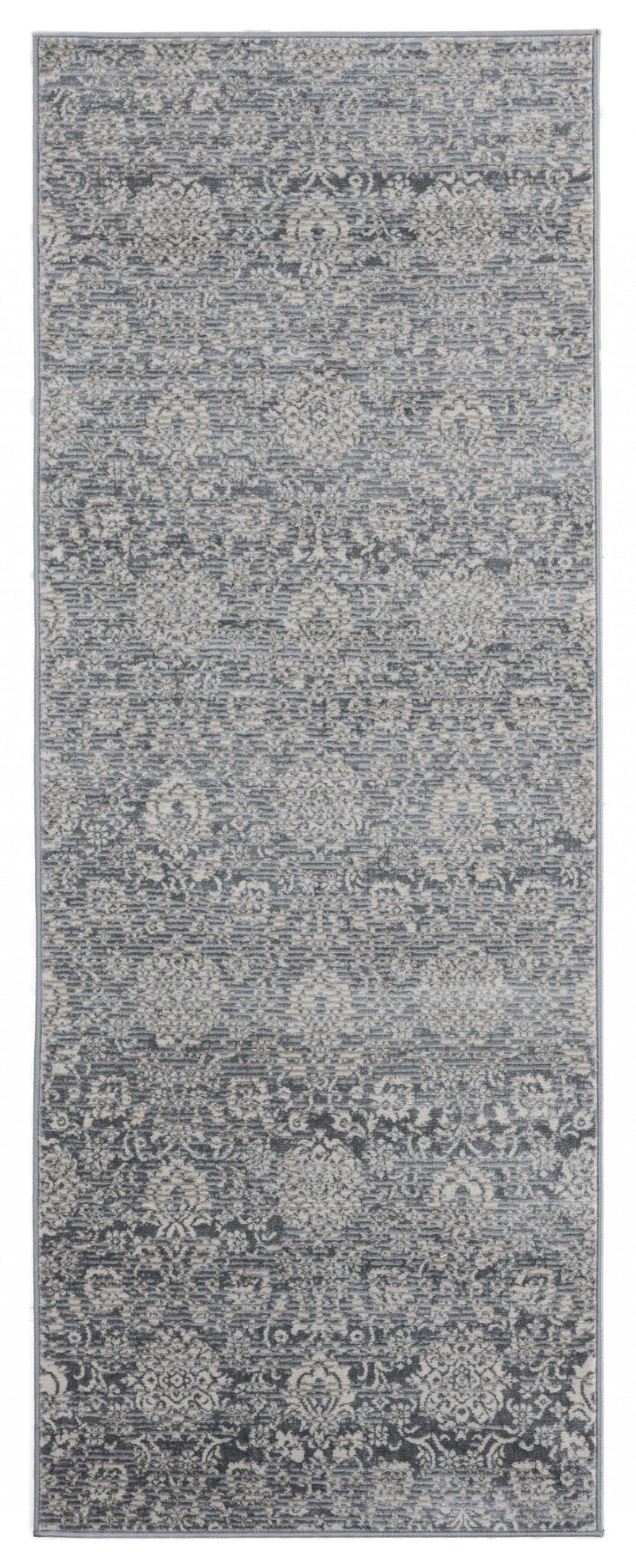 Rugs Outdoor Runner Rug 31" x 86" x 0.31" Cream Olefin Runner Rug 8292 HomeRoots