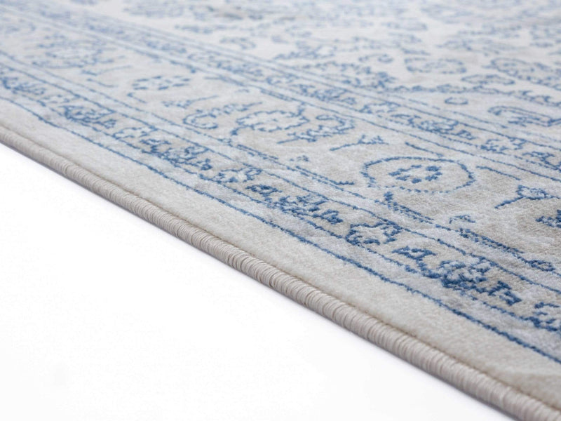 Rugs Outdoor Runner Rug - 31" x 86" x 0.31" Cream Olefin Runner Rug HomeRoots