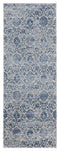 Rugs Outdoor Runner Rug 31" x 86" x 0.31" Denim Blue Olefin Runner Rug 8278 HomeRoots
