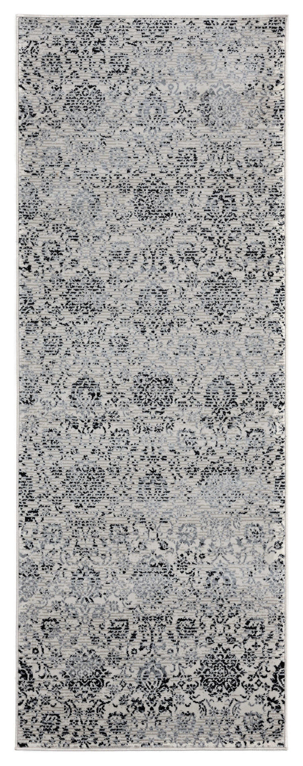 Rugs Outdoor Runner Rug - 31" x 86" x 0.31" Onyx Olefin Runner Rug HomeRoots