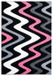 Rugs Pink Area Rug 22" x 32" x 0.53" Pink Olefin/Polypropylene Accent Rug 7405 HomeRoots