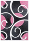 Rugs Pink Area Rug - 22" x 32" x 0.53" Pink Olefin/Polypropylene Accent Rug HomeRoots