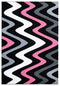 Rugs Pink Area Rug 63" x 90" x 0.53" Pink Olefin/Polypropylene Area Rug 7408 HomeRoots
